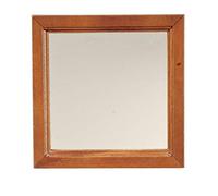 Dolls House Large Square Walnut Wooden Framed Mirror Miniature Accessory