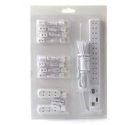 Dolls House Lighting Wiring Kit Socket Power Strip Extensions Plugs 11 Piece Set