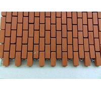 Dolls House Mesh Sheet of Genuine Kiln-Fired Real Model Bricks DIY Miniature