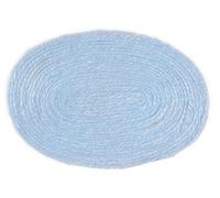 Melody Jane Dolls House Miniature 1:12 Scale Accessory Plain Baby Blue Large Oval Rug