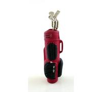 Dolls House Miniature 1:12 Scale Outdoor Accessory Golf Bag with Clubs in Red