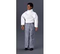 Dolls House Miniature 1:12 Scale People Black Father Dad Man