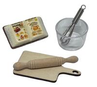 Dolls House Miniature 1:12th Scale 5 Piece Cookery set