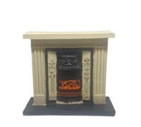 Dolls house miniature 1:12th scale cream fireplace