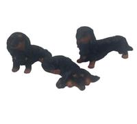 Dolls House Miniature 1:12th Scale Set of 3 Daschunds