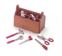 Dolls House Miniature Accessory Tool Box With Tools 323