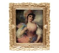 Dolls House Miniature Collectors 1:12th Scale Pink Lady Picture