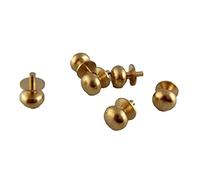Dolls House Miniature Door Furniture 6 Brass Door Knobs Handles