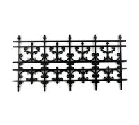 Dolls House Miniature Outdoor Fixture Accessory Black Victorian Railings Fence