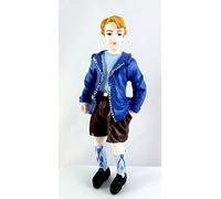 Dolls House Miniature Resin People 1950's Boy in Short Pants Jacket
