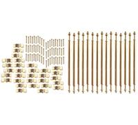 Melody Jane Dolls House Miniature Staircase Runner Carpet 15 Brass Stair Rods