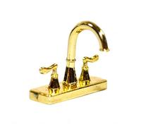 Dolls House Modern Brass Mixer Tap Faucet Miniature 1:12 Kitchen Accessory