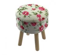 Dolls House - Modern Floral Stool (BA037) - 1:12 Scale Miniatures | Minimum World