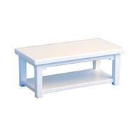 Dolls House Modern White Coffee Table1:12 Scale Living Room Furniture