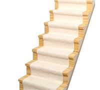 Dolls House Natural Soft Cream Stair Carpet Runner Self Adhesive 1:12 Flooring