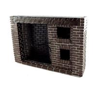 Dolls House Old Fashioned Brick Fireplace Colonial Walk-In Large Resin 1:12