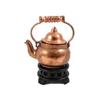 Dolls House Old Fashioned Copper Kettle on Stand 1:12 Kitchen Accessory