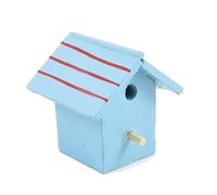 Dolls House Painted Wooden Bird House Box Miniature Garden Accessory