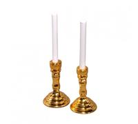 Dolls House Pair of Candlesticks (D4017) - 1:12 Scale Miniatures | Minimum World