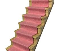 Dolls House Pastel Pink Stair Carpet (CASP33) - 1:12 Scale Miniatures | Minimum World