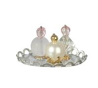 Town Square Miniatures Dolls House Perfumes on Tray Ladies Bathroom Bedroom Dressing Table Accessory