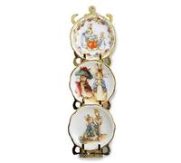 Dolls House Peter Rabbit Hanging Plate Rack Ornament Reutter Porcelain Accessory