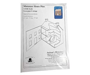 Dolls House Plans Build Your Own 1:12 Georgian Cottage with Hinged Roof