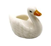 Melody Jane Dolls House Porcelain Duck Pot Vase Miniature Home or Garden Accessory 1:12