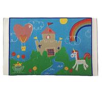 Dolls House Rainbow Unicorn Castle Rug Mat Miniature Nursery Accessory 1:12