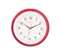 Dolls House Red Wall Clock Miniature 1:12 Modern Kitchen Accessory