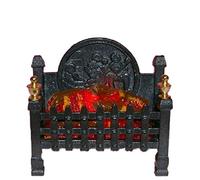 Dolls House Regal Glowing Log Fire Light up Miniature Fireplace Accessory 12V