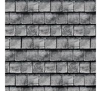 Dolls House Roof Tiles Shingles Square Slate Grey Miniature Print Roofing Sheet