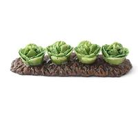 Dolls House Row of Cabbage in Ground Miniature Vegetables Garden Accessory