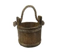 Dolls House Rustic Water Pail Barrel Bucket Pioneer Western Farm Ranch Accessory
