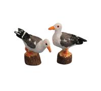 Dolls House Seagull Birds Perched on Logs Beach Chip Shop Kiosk Coast Accessory
