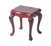 Dolls House Side Lamp Wine Table Mahogany Miniature Living Room Furniture