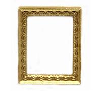Dolls House Small Empty Ornate Gold Picture Painting Frame Miniature Accessory