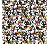 Dolls House Stained Glass Window Glazing Sheet 1:24 1/2in Miniature Pattern 04