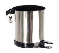 Melody Jane Dolls House Stainless Steel Pedal Bin Miniature 1:12 Scale Kitchen Accessory