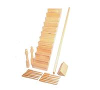 Dolls House Staircase with Curved Bannister Kit Miniature Stairs DIY Builders