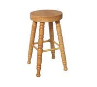 Dolls House Stool Light Oak Four Legged Breakfast Bar Kitchen Cafe Furniture