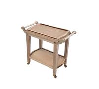 Dolls House Tea Trolley Unfinished Serving Cart Bare Wood Dining Room Furniture