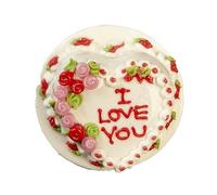 Dolls House Valentine Cake I Love You Heart Shape Romantic Food Dining Accessory
