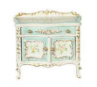 Dolls House Victorian Changing Table Blue White 1:24 1/2in JBM Nursery Furniture