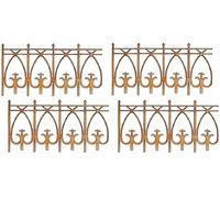 Dolls House Victorian Wooden Fence Rail Set of 4 1:24 Half Inch Garden Accessory
