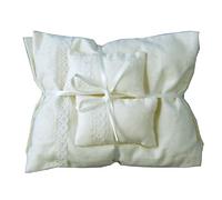 Dolls House White Cream Double Bedding Set 1:12 Bedroom Accessory
