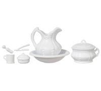 Dolls House White Jug & Bowl Chamber Pot Chrysnbon Victorian Bedroom Accessory