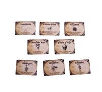 Dolls House Witches Potion Labels Magical Elixir Brew Signs Halloween Accessory