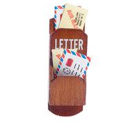Dolls House Wooden Wall Letter Mail Holder Miniature Kitchen Hall Accessory 1:12