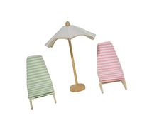 Dolls House Zakka Chair Model Realistic Dollhouses Parasol 1:12 Small Size Toy Beach